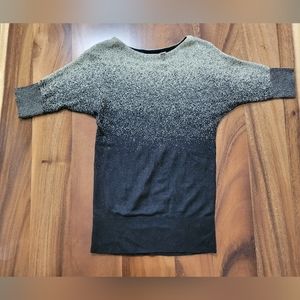 EUC Cato black and gold Metallic ombre sweater top